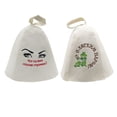 thumbnail image 1 of 2 piezas Sombreros de Natación Gorra Unisexo de Fieltro de Lana Saunas de Exterior Aire Libre de Colro Blanco Sunnimix Sombrero de sauna de fieltro de lana, 1 of 7