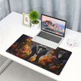 thumbnail image 4 of Kdxio Romantic Flower Astronaut Couple Print Large Gaming Mouse Pad,Non-Slip Base,Water Resist Keyboard Pad for Gamer,Office & Home,29.5 x 15.8 in, 4 of 6