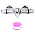 thumbnail image 3 of Thermostatic Chrome-plating Triple Water Faucet Tap for Shower Bathtub, 3 of 8