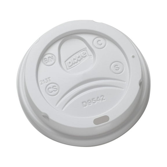 CodYinFI D9542W Dome Lid for 10/16 Ounce Cups and 12/20 Ounce Paper Hot Cups, White. 200 Lids (4 x 50 Packs)