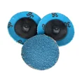 thumbnail image 4 of Lablt 36 Grit 50× 2" Zirconia Roll Lock Die Grinder Sanding Disc Quick Change, 4 of 5