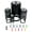 Black, variant on Barber Pole Icon Self-Inking Rubber Stamp Ink Stamper - Red Ink - Mini 1/2 Inch