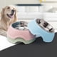 thumbnail image 3 of Cuencos elevados de acero inoxidable para mascotas - diseño en ángulo, respetuoso con los bigotes - para perros/gatos pequeños, reduce la fatiga de los bigotes, uso en interiores, 3 of 4