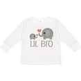 thumbnail image 3 of Inktastic Lil Bro Matching Elephant Boys Long Sleeve Toddler T-Shirt, 3 of 5