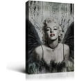 thumbnail image 1 of Rosework Framed Canvas Wall Art, 20x30 Inch, Marilyn Monroe Painting Classic Female Portrait Artwork for Living Room Bedroom Home Decor, Made In USA, 1 of 6