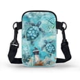 thumbnail image 2 of HELLHERO Turtle Pattern Lightweight Shoulder Purse Women Shoulder Bag with Double Zipper for Small Crossbody Bags, 2 of 7
