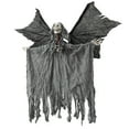 thumbnail image 2 of Flying Skeleton Ghost Hanging Decoration, Battery-Powered Animated Halloween Prop with Flapping Wings for Doorway Scare (Style E), 2 of 9