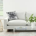 thumbnail image 3 of Mina Victory Luminescence Fabric Distressed Metallic Throw Pillow - Black/Silver, 3 of 6
