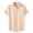 j-Khaki446123, variant on LIIPEE Men Shirts Casual Solid Color Short Sleeve Lapel Button Down Shirt With Pockets Male Fashion Texture Regular Fit Tops Comfortable Breathable Soft Daily Shirts,Black,L