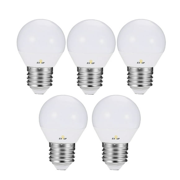 220-240V LED Light Bulbs 7W E27 LED Bulb Lamp Globe Light Bulbs Frosted LED Filament Indoor Bulb for Ceiling White 5Pcs