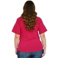 thumbnail image 3 of Playera básica Roman Fashion/Tallas Extras, 314 (Fiusha) fucsia 42 Roman Fashion BL-RF-314-FIUSHA, 3 of 6