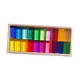 thumbnail image 3 of serony Acrylic Cubes Building Blocks Set Provides Safe Engaging Fun With Rainbow Stacking Set Acrylic Cubes With Storage Case Style A, 3 of 6