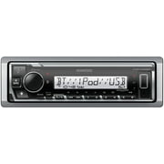 Kenwood KMR-M328BT Marine and Powersports Single-Din In-Dash All-Digital Media Receiver with Bluetooth, Electronic Voice Assistant, and SiriusXM Ready