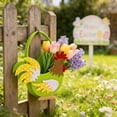 thumbnail image 6 of Easter Decorations Non Woven Rooster Basket Bag, Portable Handmade Egg Storage Tote for Easter Decor, Festive Easter Basket Gift Bag for Party Supply and Holiday Wrapping Use, B, 6 of 8