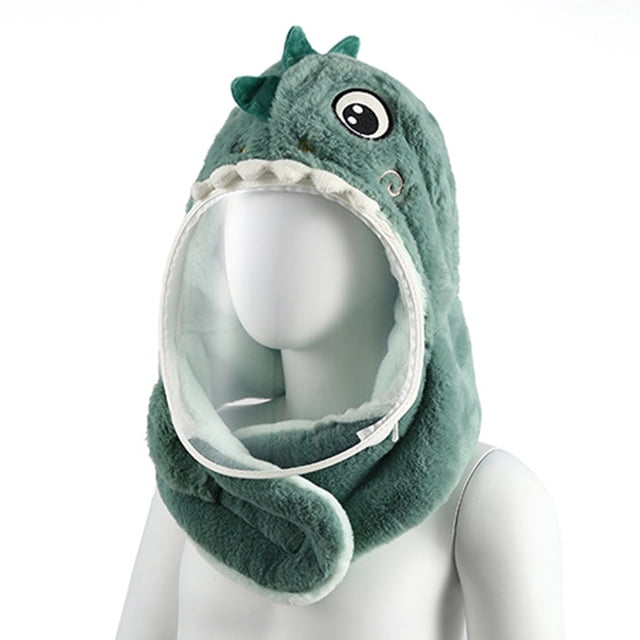 Gorro De Pasamontañas Para Niños, Gorro De Invierno De Lana Con Dibujos Animados, Calentador De Cuello Con Cubierta Facial Antivaho Desmontable Para Niños Y Niñas Cateissary AP007831-01