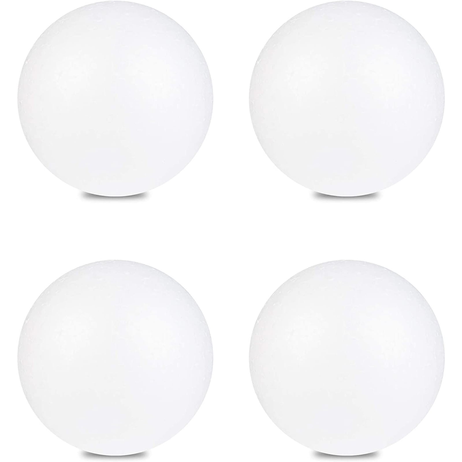 4 Pack Craft Polystyrene Foam Balls for Crafts DIY Project, 5 inches, White