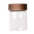 thumbnail image 2 of JingChun 1Pc Stackable Glass Food Storage Jars Thicken Glass Storage Containers with Airtight Acacia Lid - Clear Kitchen Canister for Spice, Tea, Coffee, Sugar, 2 of 7