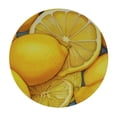 thumbnail image 2 of Wuche  Lemon Fruit Round Fitted Tablecloth, Yellow Elastic Tablecloth for Round Tables, Waterproof Table Cover, 2 of 7
