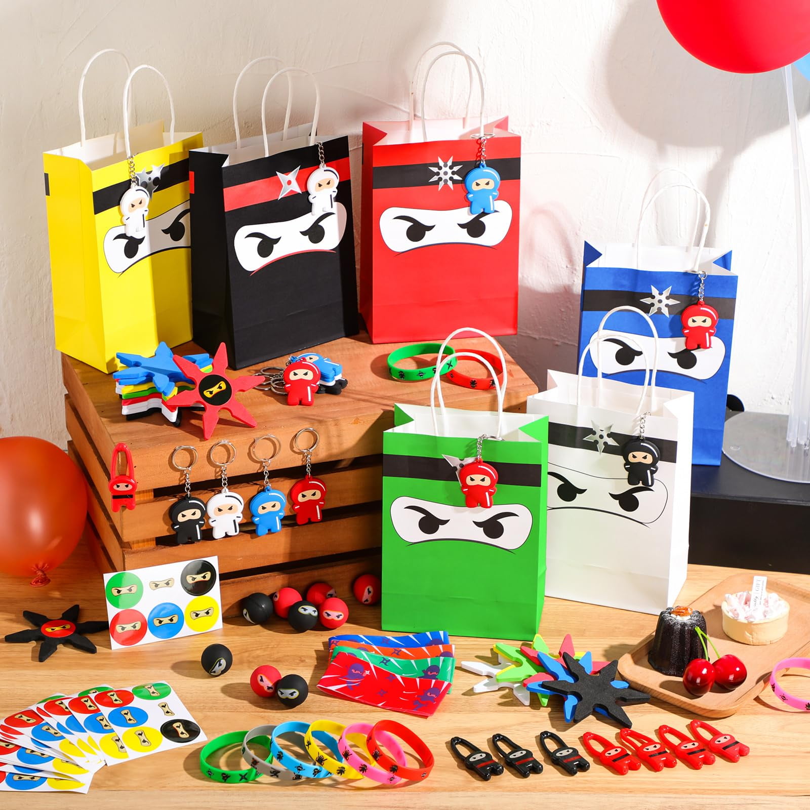12 Bandeaux Ninja Pour Enfants - Respirants, Ajustables - Idéal Pour Fête D'anniversaire, Karaté, Halloween