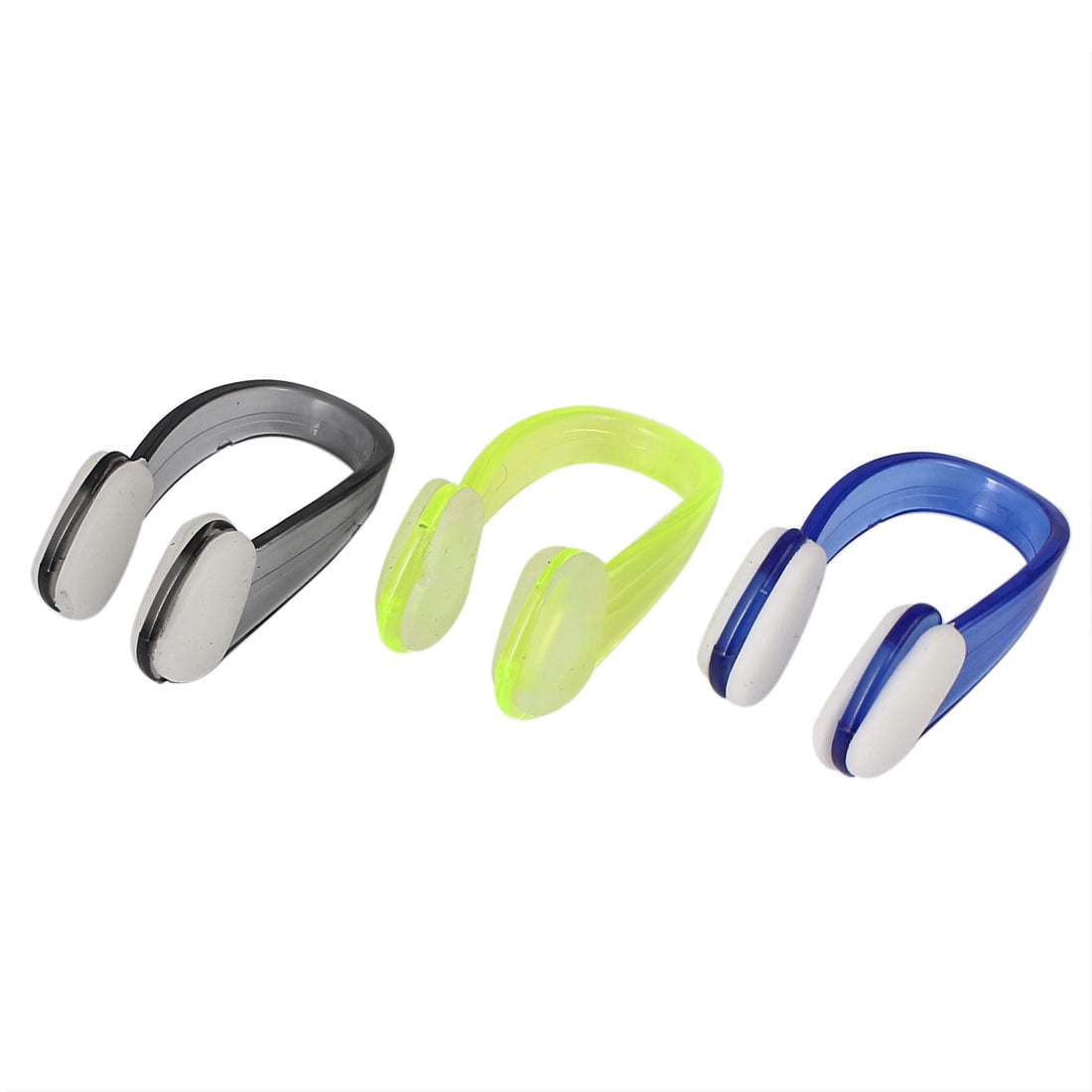 Unique Bargains Underwater Protective Gear Swimming Nose Clips, 3X, Blue/Back/Green/Yellow