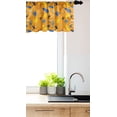 thumbnail image 3 of Ambesonne Orange and Yellow Valance Pack of 2, Jungle Leaf Birds, 54"X12", Marigold Multicolor, 3 of 3