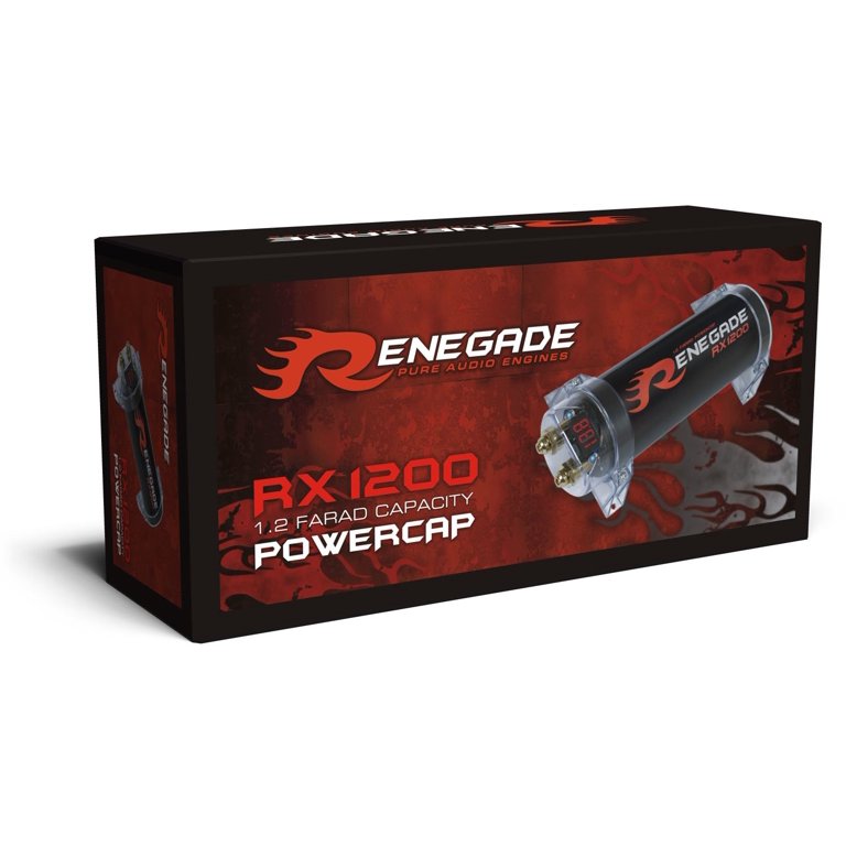 Renegade RX1200 Power Capacitor 1.2 Fared Capacity with 4-Digit Voltmeter  Display (Black) - Walmart.com