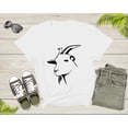 thumbnail image 2 of Wild Goat Animal Horn Livestock Silhouette Capricorn T-shirt Goat Lover Shirt Farm Animal Goat Gift Tshirt Farm Life Animal Lover Shirt, 2 of 7