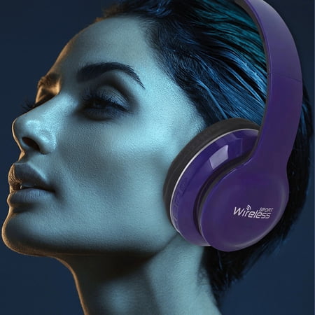 Noise Cancelling Headphones Bluetooth Headphones Over Ear Foldable Wireless And Wired Stereo Headset For Cell Phone PC Soft Earmuffs & Light Weight For Prolonged Wearing Waterproof Earplugs