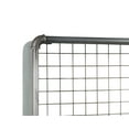 thumbnail image 2 of Metal Wall Shelf with 3 Open Slots and Grid Pattern Back, Galvanized Gray, 2 of 5