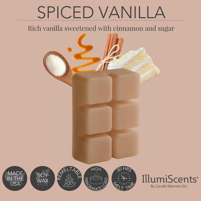  Spice Mix 5 Pack - USA Made - Farm Raised Wax Melts - Wax Melts  Wax Cubes - 16 Ounces Total - 100% Plant Based Soy Natural Wax Melts.  Vanilla Wax