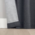 thumbnail image 5 of Sun Zero Prescott 2-pack Herringbone Magnetic Closure 100% Blackout Rod Pocket Curtain Panel Pair, 37"W x 63"L, Navy, 5 of 8