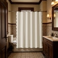 thumbnail image 4 of Linnome Large Area Easy Clean Cloth Shower Curtain Waterproof Soft Foldable Hanging Bathroom Liner Rust Proof Grommets 70.87x70.87 Inch, 4 of 6