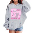 thumbnail image 2 of 67 Niños con capucha Niñas 6 7 Meme Sudadera cómoda manga larga Suéteres divertidos 6 7 Número impreso Novedad manga larga con capucha Suéter de moda cómodo once once hoodie (gris,11-12 años), 2 of 6