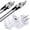 2pcs White, variant on USB Charger Block, 2PACK 18W Type C Charger Fast Charging Brick with 10FT USB C Cable Fast Charging Cable Type C Cable, USB Wall Charger Android Charger USB Plug USB Blcok[White]