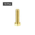 thumbnail image 3 of Unique Bargains Brass Hex Bolts, M5x20mm 10 Pack Fully Thread Grade 4.8 Machine Screws, 3 of 4