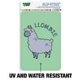 thumbnail image 2 of Llombie Llama Zombie Home Business Office Sign, 2 of 6