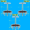 thumbnail image 6 of YORIN Rebounder Foldable Trampoline for Adults, 330LBS Fitness Indoor Trampoline, 40" 48" 50" Mini Exercise Trampoline with Bungees, 3 Level Adjustable Foam Handle Bar, Stable Quiet Small Trampoline, 6 of 10