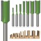 thumbnail image 1 of Broca de carburo de doble flauta para ranuras de precisión, ideal para carpinteros y entusiastas, carburo cementado que garantiza cortes limpios, juego de 7 piezas de grado industrial, 1 of 5