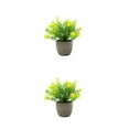 thumbnail image 4 of Decodeary Green Eco-friendly Artificial Money Tree In Pot Long-lasting Durability Realistic Appearance yellow babysbreath 2Set, 4 of 6