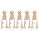 thumbnail image 2 of 6pcs Cartoon Figure Wooden Toys Unfinished Wooden Dolls Craft DIY Crafts Making Playthings, 2 of 3
