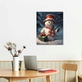 thumbnail image 2 of QCPP  Christmas Snowman Decor Wall Art Canvas Print Winter Picture For Home Bathroom New Year Gift, 2 of 4