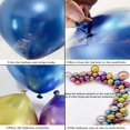 thumbnail image 3 of Colorful Party Balloons 100pcs 12inch Chrome Metallic Helium Balloons for Birthday Party Decoration and Arch Decoration Wedding Birthday Baby Shower C, 3 of 4