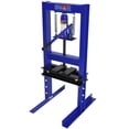 thumbnail image 4 of 12-Ton Hydraulic Shop Press with Press Plates, H-Frame Garage Benchtop Press with Adjustable Working Table, Red, 4 of 9