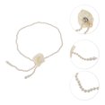 thumbnail image 4 of Unique Bargains 1 Pc Waist Chain Faux Pearls Adjustable Waist Cord for Women White, 4 of 6