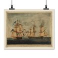 thumbnail image 2 of Print: This View Of His Majesty's Ship Shannon, Hove Too, & Cooly Waiting, 2 of 4