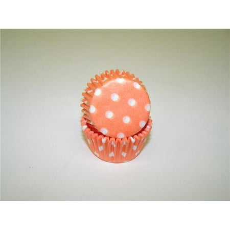 

Viking -275 POLKA DOT PEACH 0.75 x 1.38 in. Greaseproof Baking Cup with Polka Dot Design - Peach - 1000 Piece