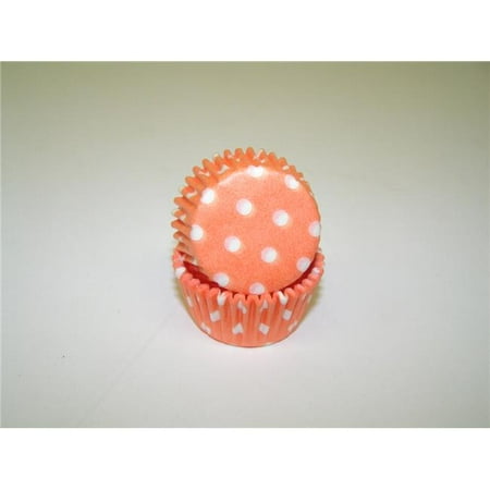 

Viking -275 POLKA DOT PEACH 0.75 x 1.38 in. Greaseproof Baking Cup with Polka Dot Design - Peach - 1000 Piece