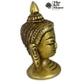 thumbnail image 2 of The KD Store Buddha Head 1.97 inch 0.22 lbs Brass Idol/Statue, 2 of 4