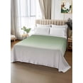 thumbnail image 2 of Sage Green Flat Sheets Only Twin XL Size, Soft Breathable Bed Top Sheets for Mattress, Farmhouse Sage Green Ombre Luxury Bedding Flat Sheets for Home Hotel Bedroom Bed Protection, 2 of 9