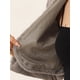 thumbnail image 5 of Abrigo de piel sintética Allegra K Chaqueta Corta Sin Cuello Gris Oscuro S, 5 of 6